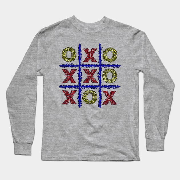 Tic Tac Toe Long Sleeve T-Shirt by NightserFineArts